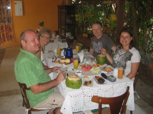 Café da manhã na pousada